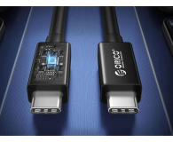 Orico USB4 Thunderbolt5 80Gbps 240W USB-C do USB-C 1m - czarny - 1486733 - zdjęcie 3